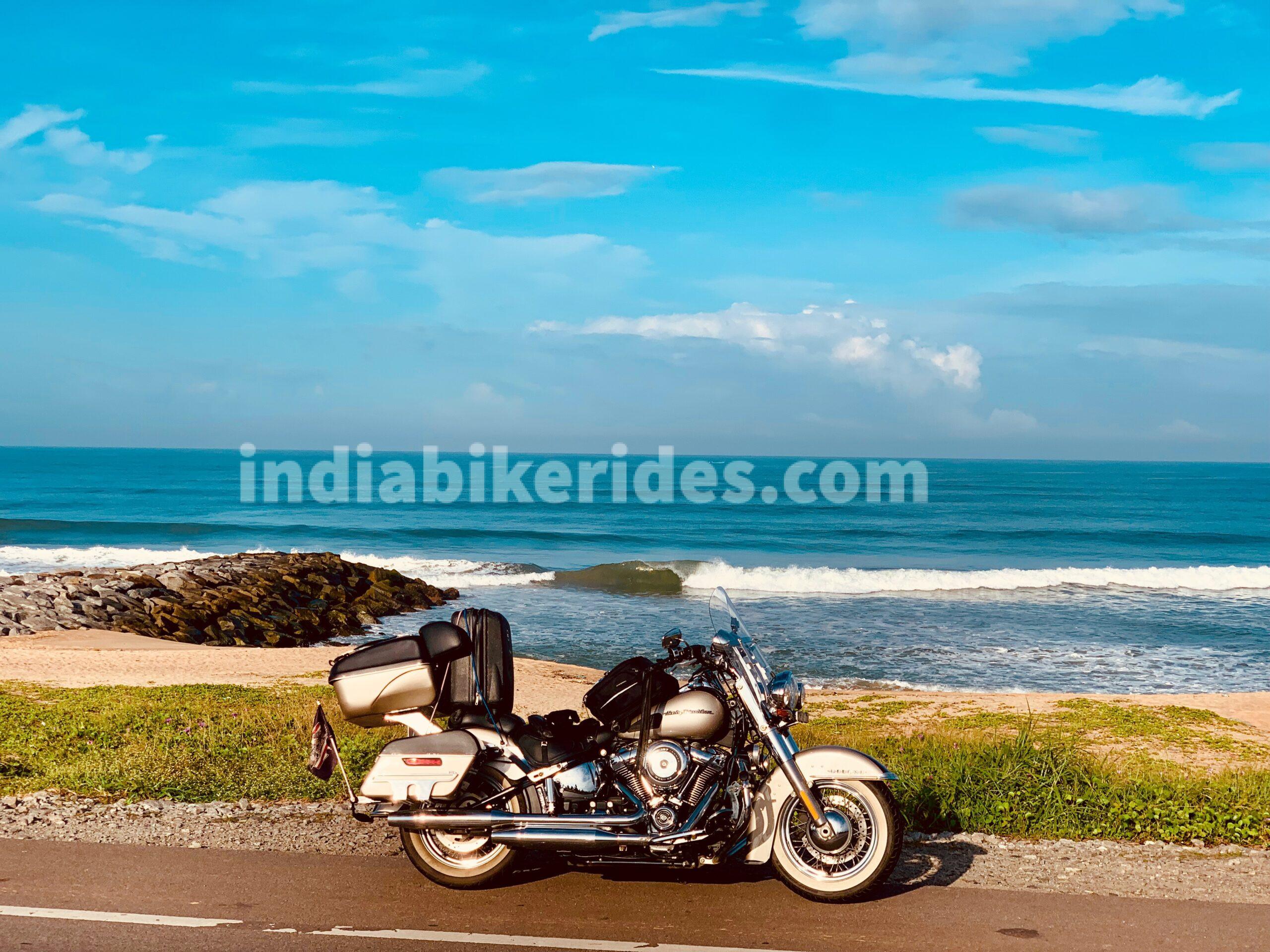 Harley Davidson, Marvanthe beach, India Bike rides