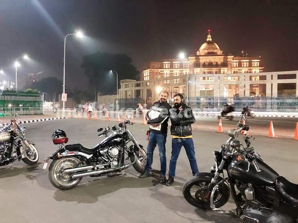 In front of Vidhan Sabha Lucknow, Indira bike rides