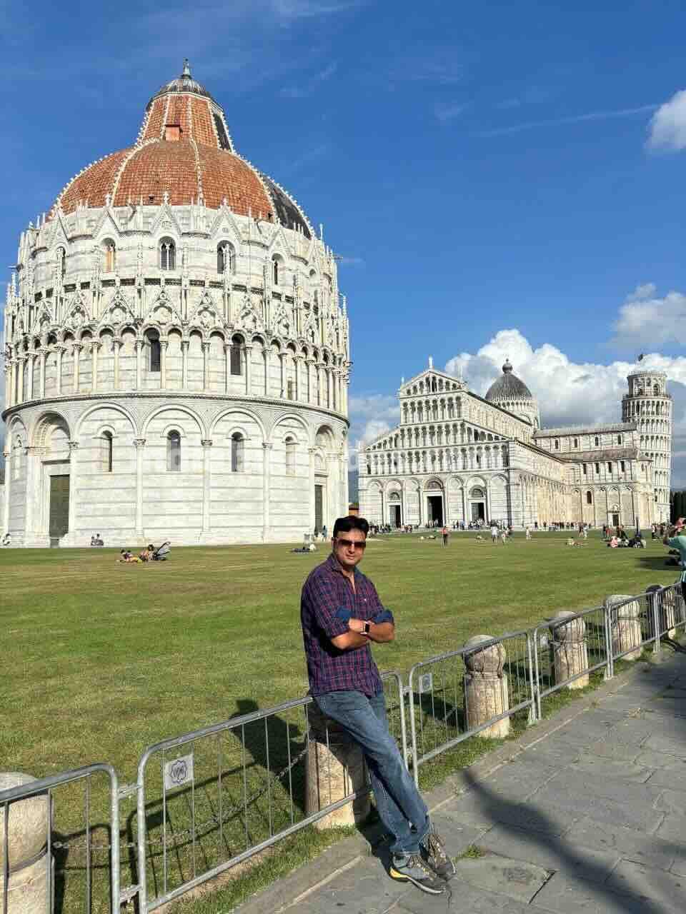 The leaning tower of Pisa