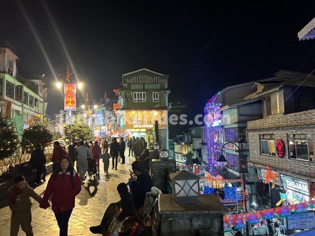 MG road Gangtok, Sikkim, solo road trip from Delhi to northeast India