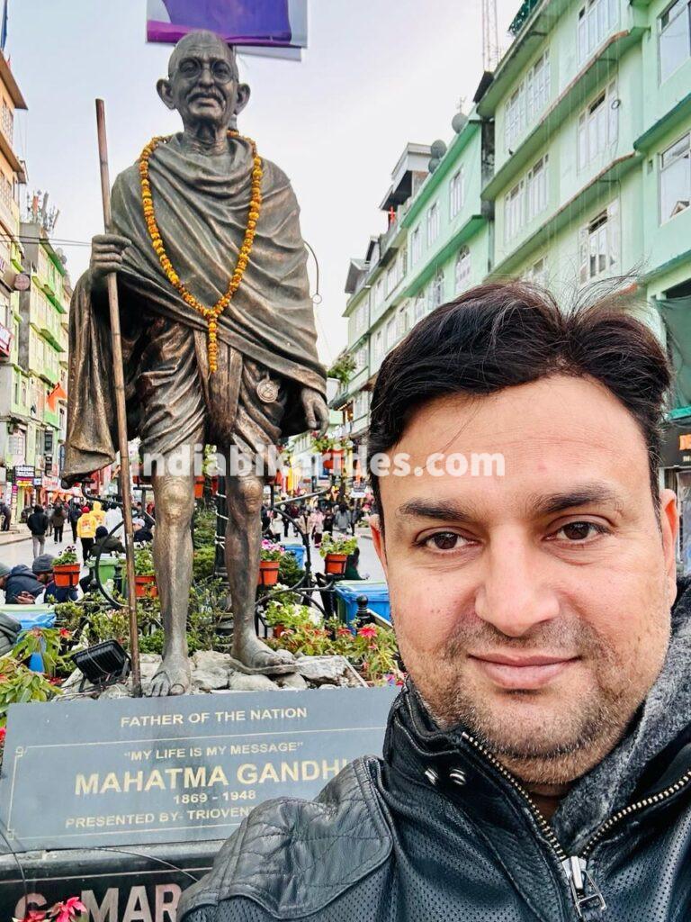 MG road Gangtok, Sikkim, solo road trip from Delhi to northeast India